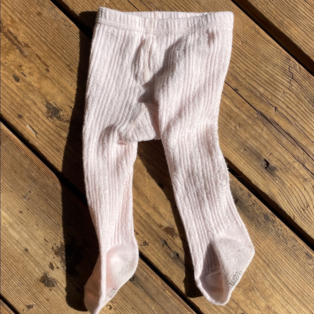 PETIT LEM 3-6M Baby Soft Pink Infant Tights